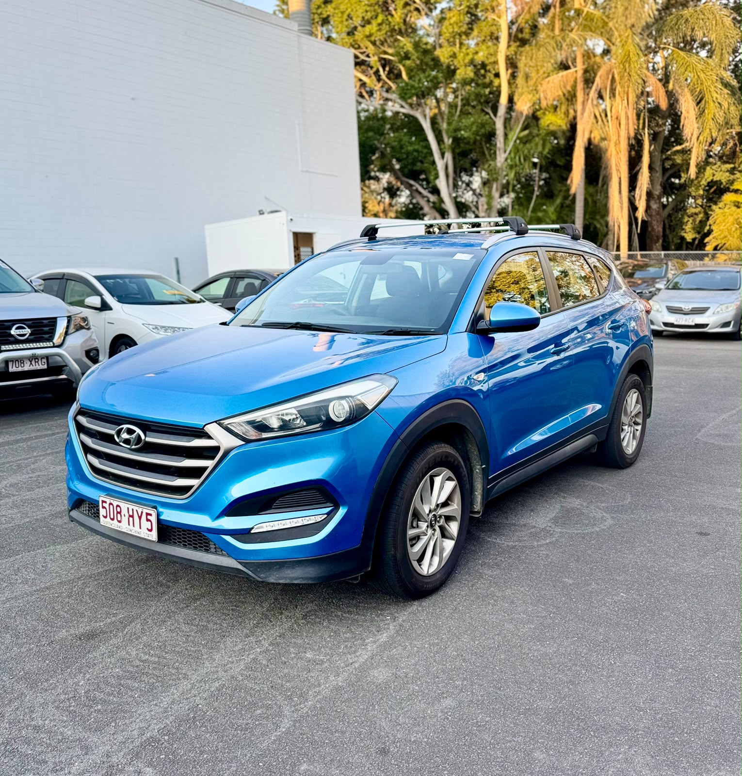 2015 Hyundai Tucson Active TLE Wagon in Blue.
