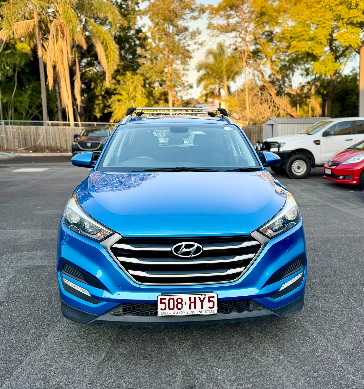 2015 Hyundai Tucson Active TLE Wagon in Blue.