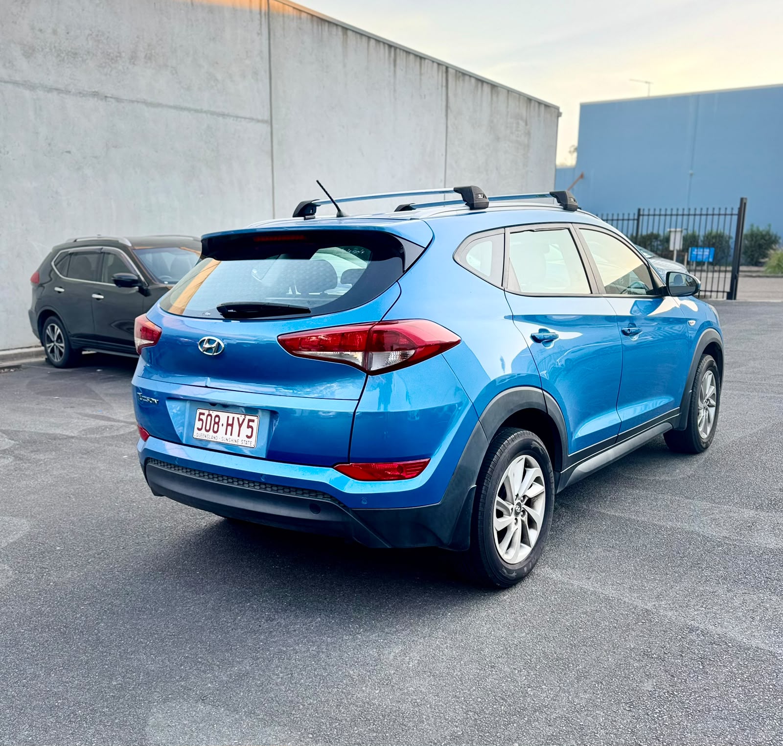 2015 Hyundai Tucson Active TLE Wagon in Blue.