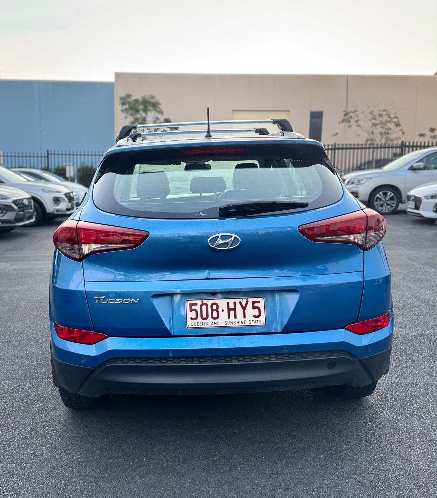 2015 Hyundai Tucson Active TLE Wagon in Blue.