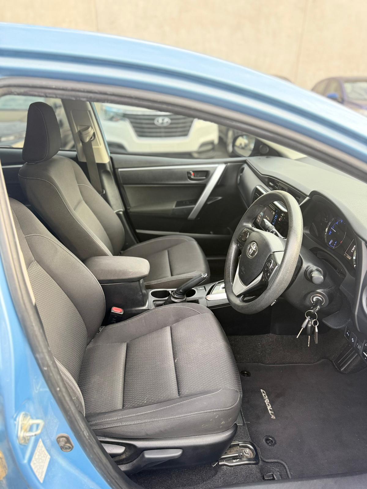 2018 Toyota Corolla Ascent Sedan in Blue.