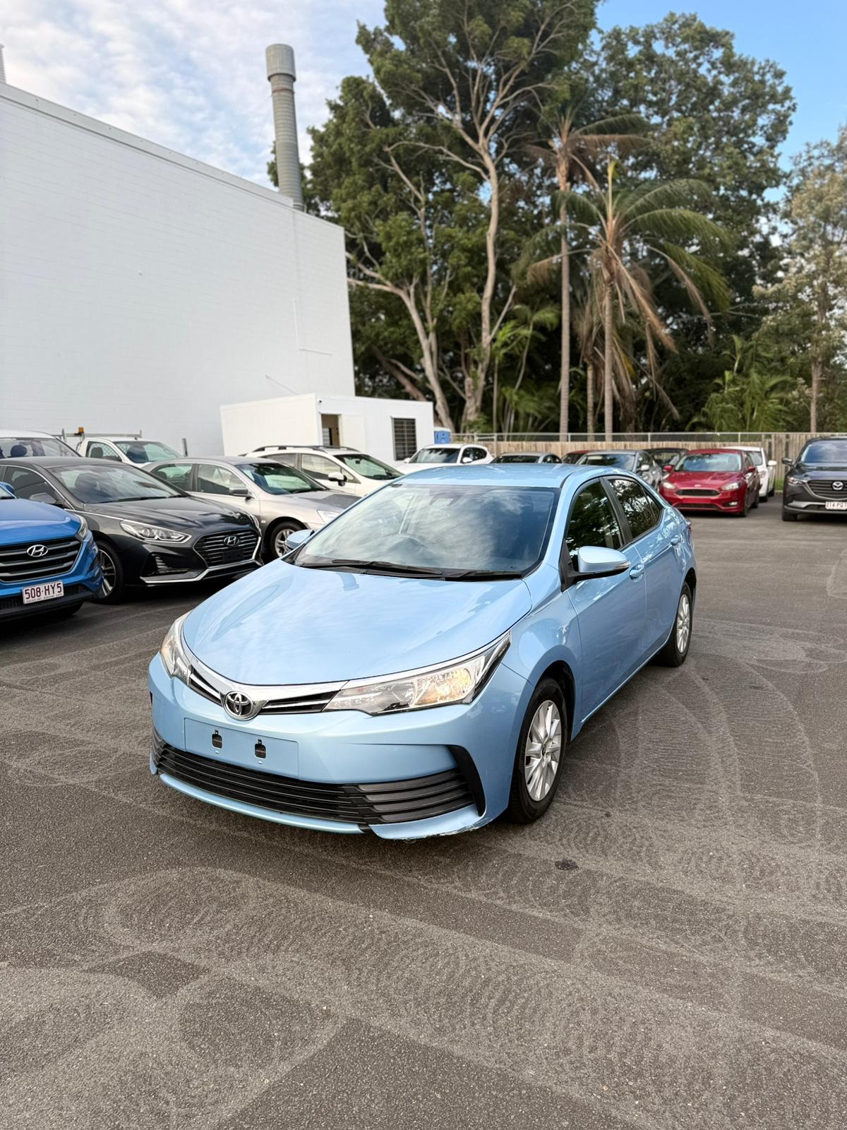 2018 Toyota Corolla Ascent Sedan in Blue.