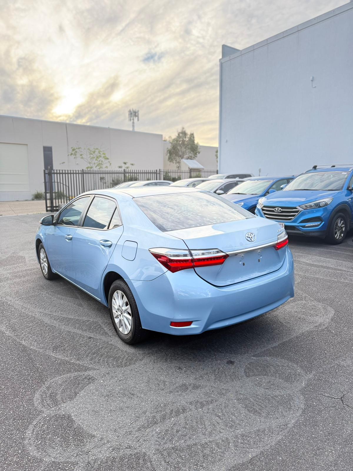 2018 Toyota Corolla Ascent Sedan in Blue.