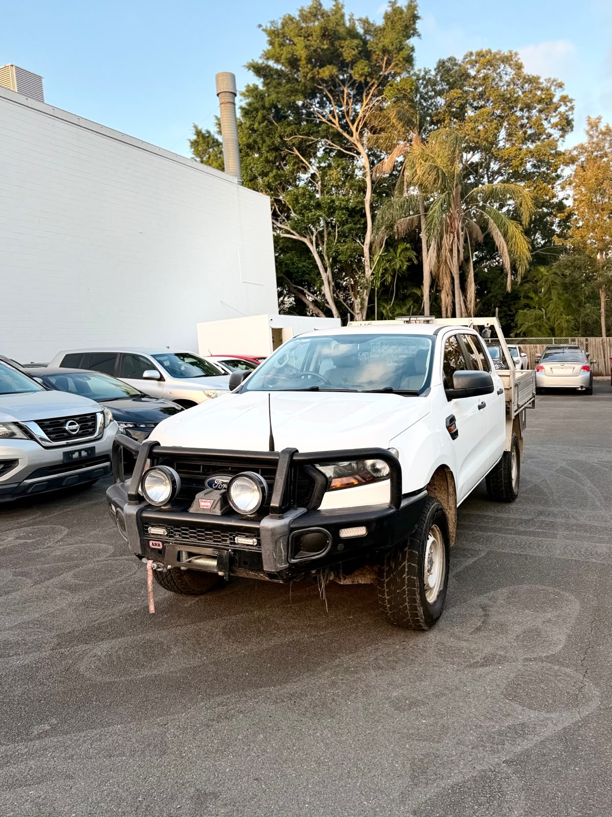 2019 Ford Ranger Dual Cab Chassis in White