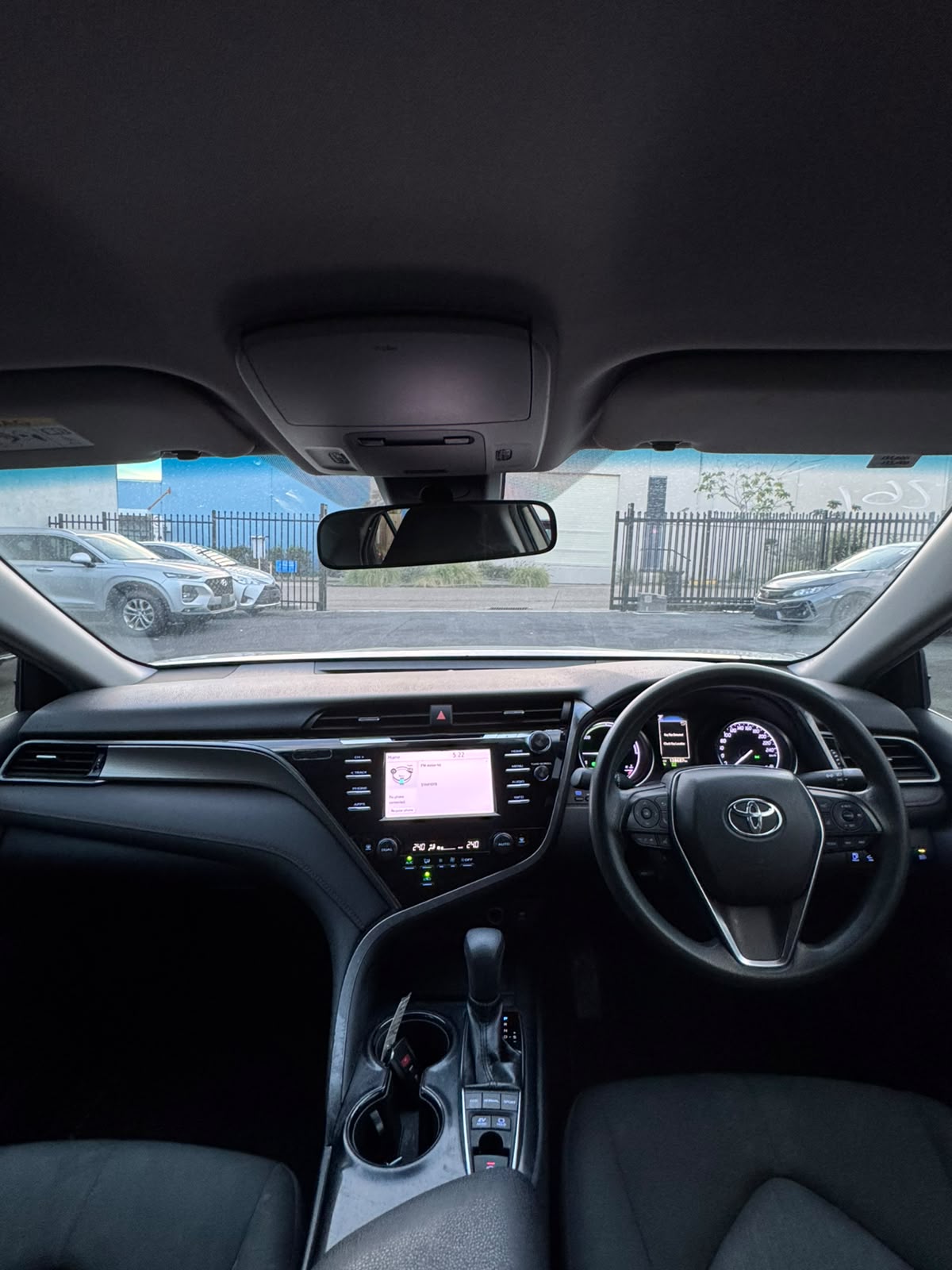 2019 Toyota Camry Ascent Sport Hybrid Sedan in Silver.