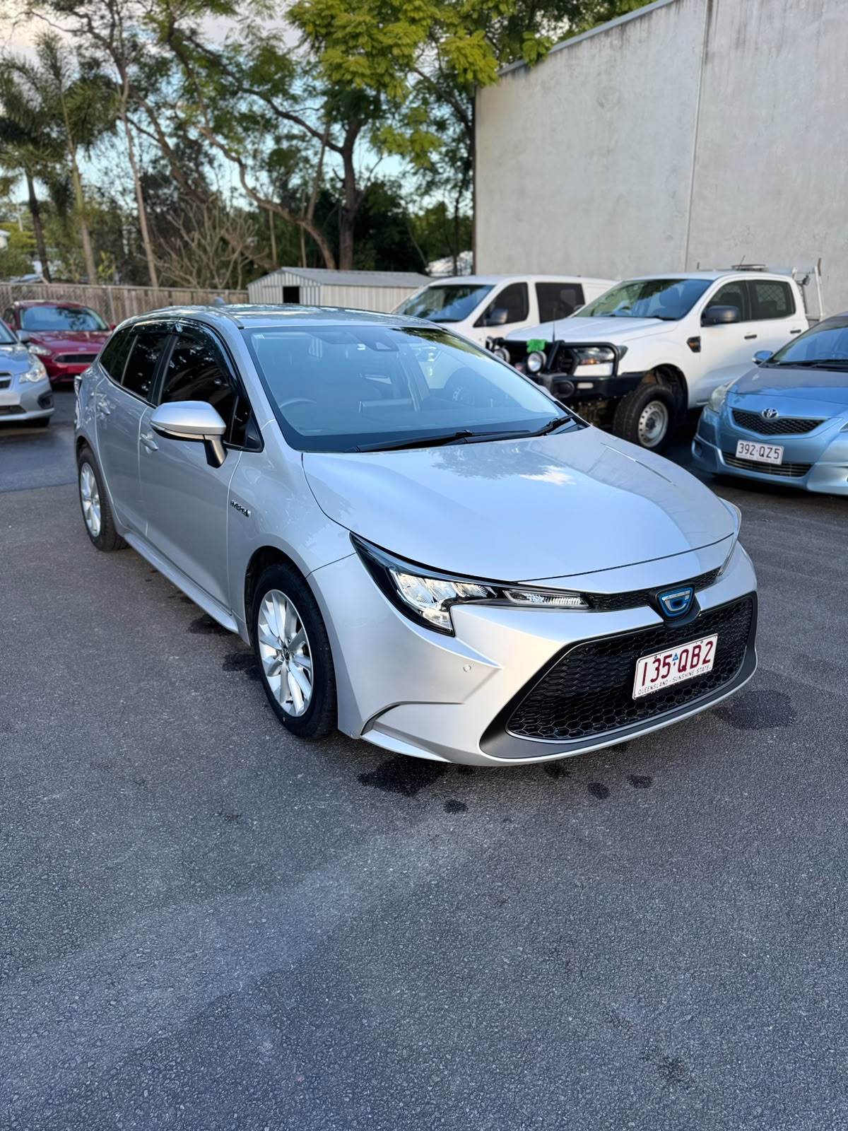 2020 Toyota Corolla Touring Wagon in Silver.