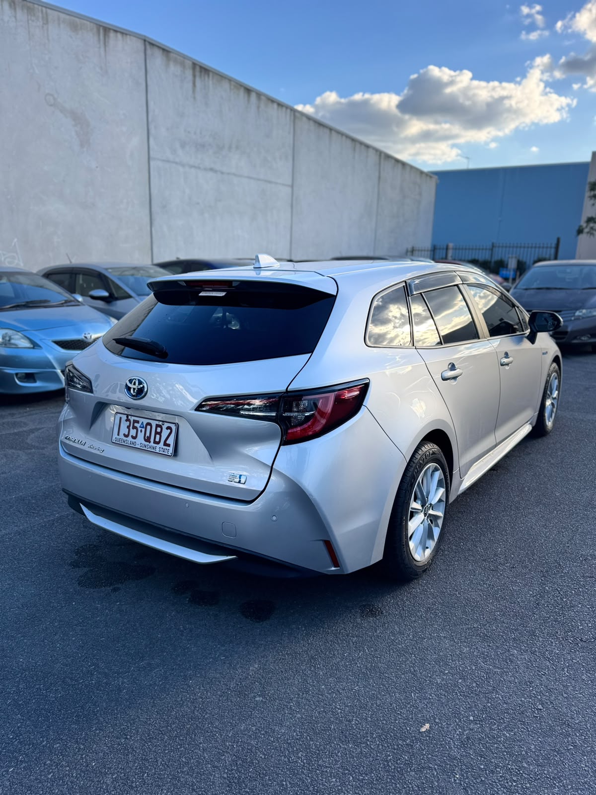 2020 Toyota Corolla Touring Wagon in Silver.