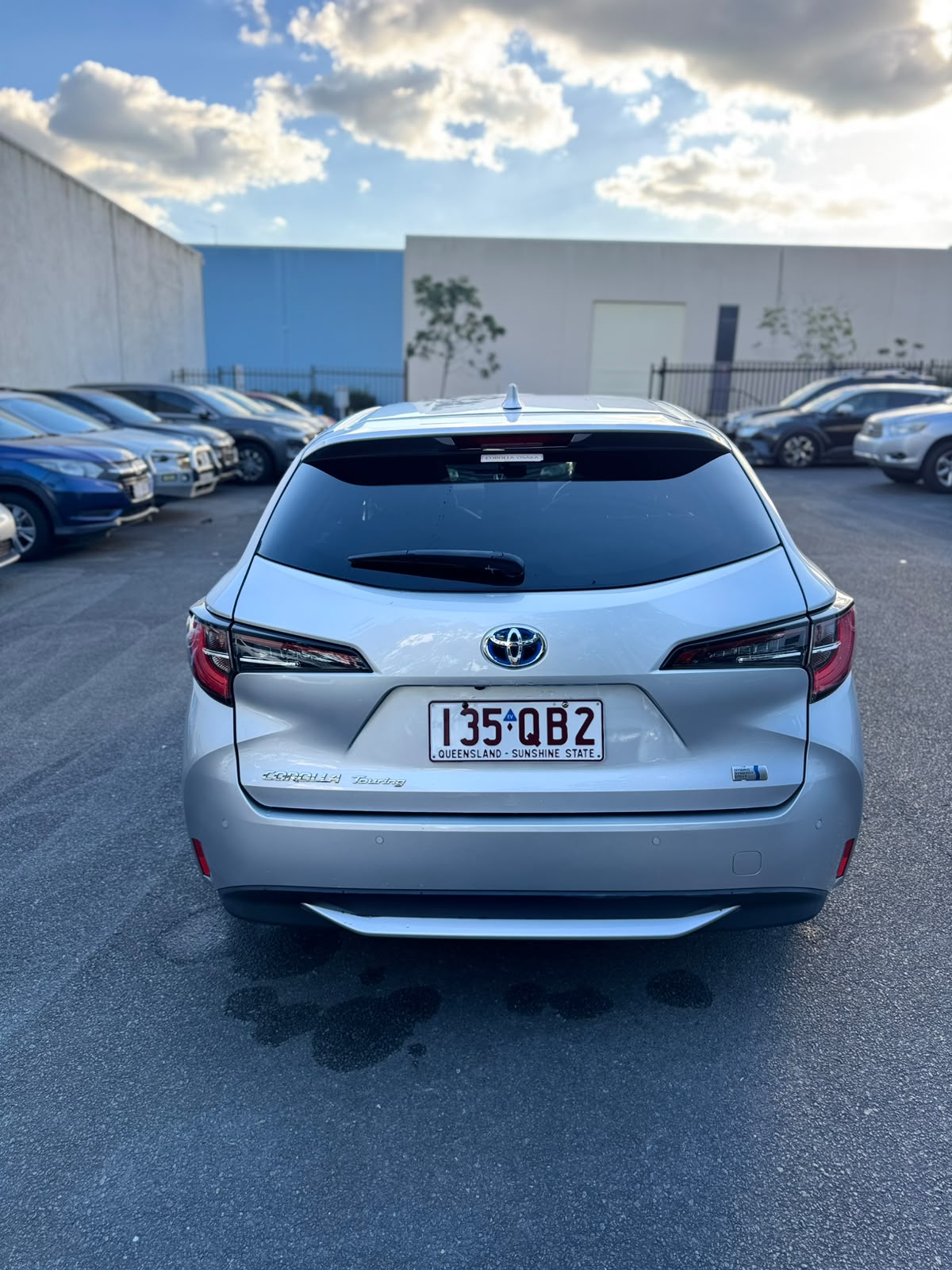 2020 Toyota Corolla Touring Wagon in Silver.