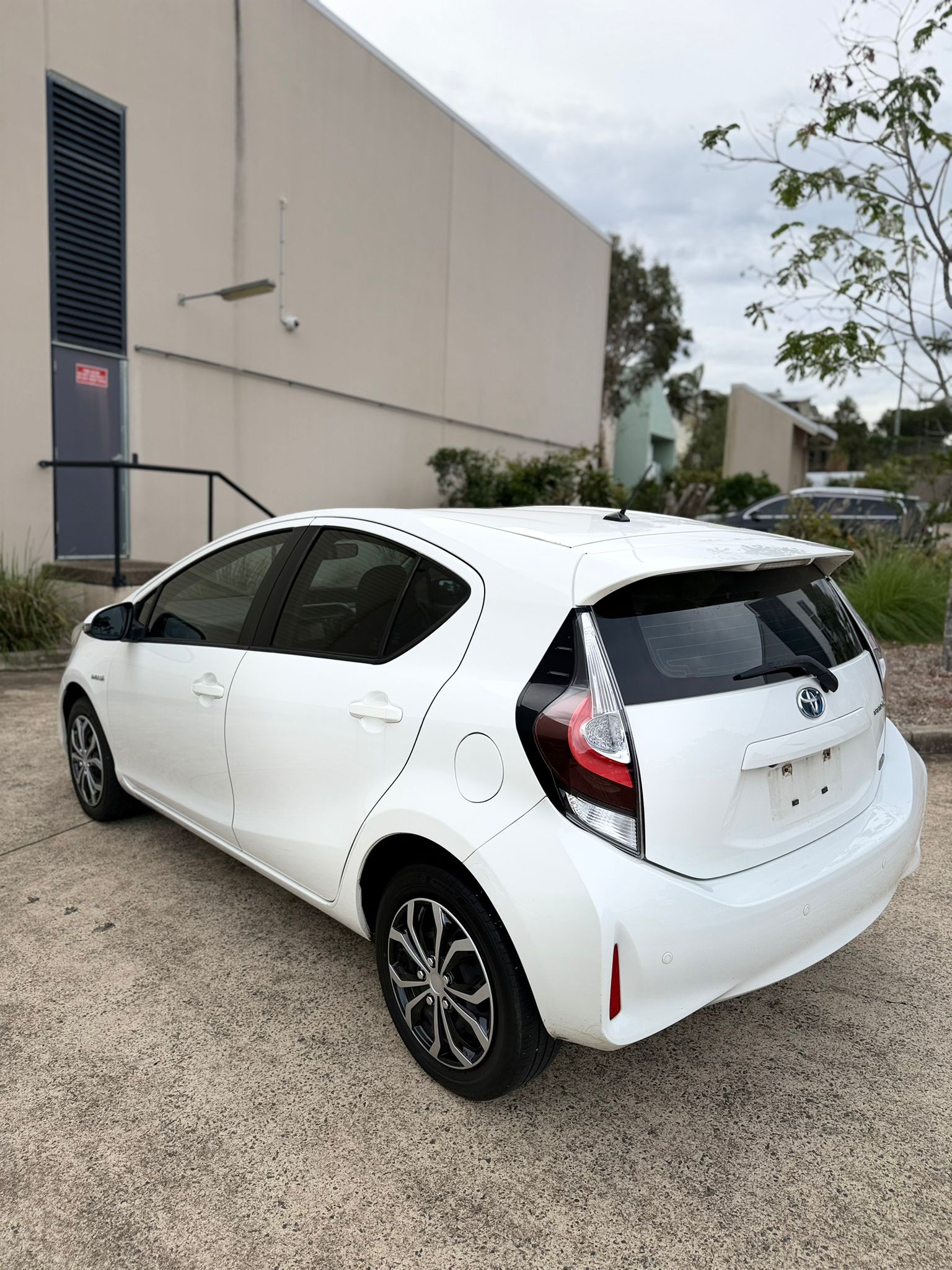 2020 Toyota Prius C Hybrid Hatch in White.