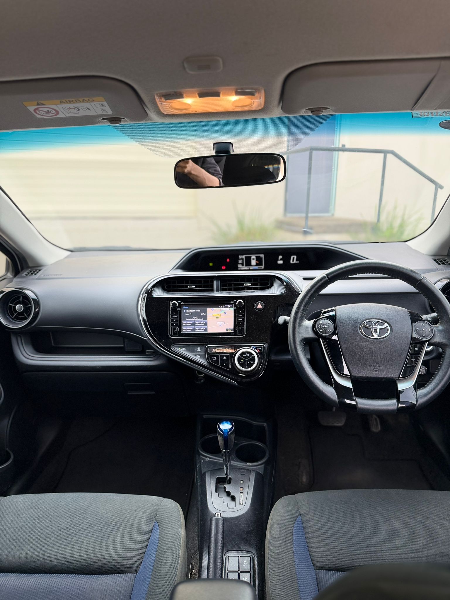 2020 Toyota Prius C Hybrid Hatch in White.