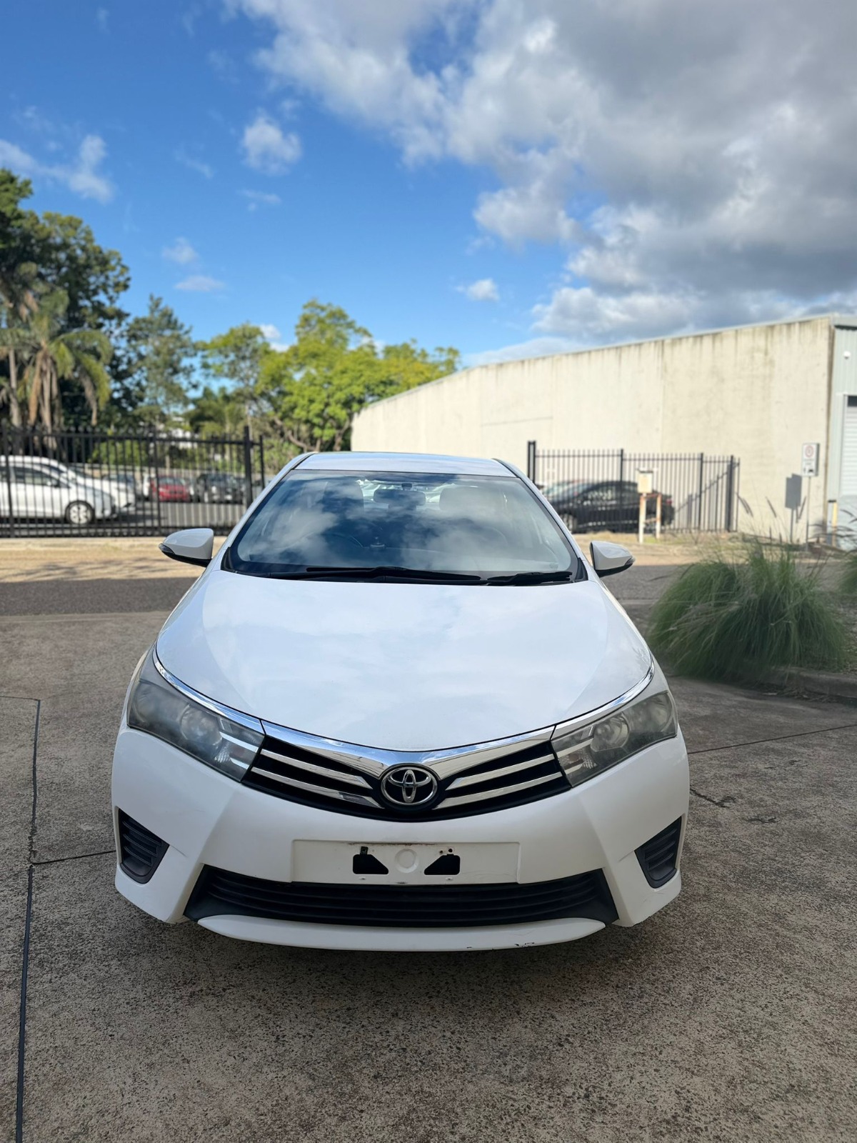 2015 Toyota Corolla Ascent Sedan in White.