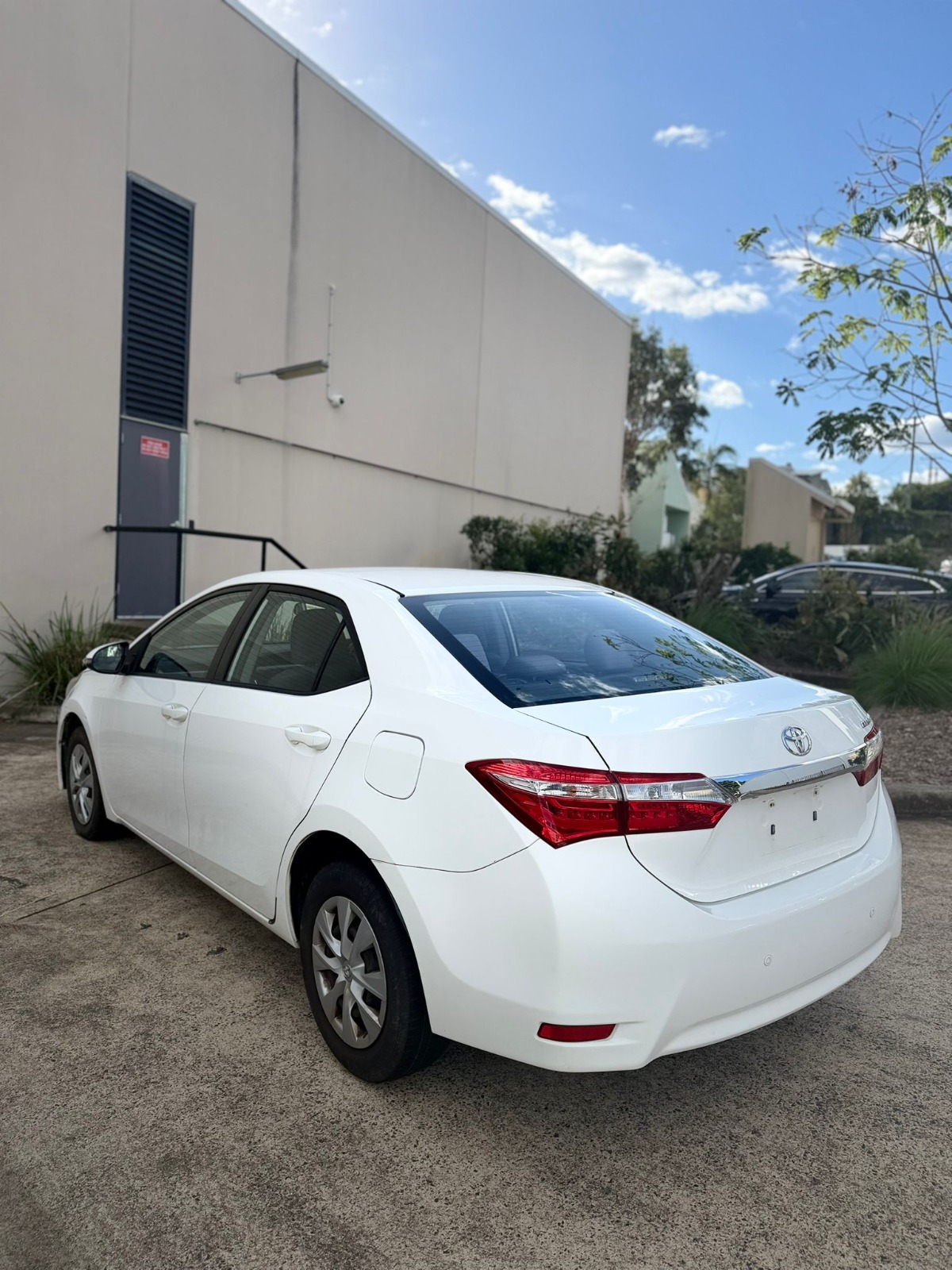 2015 Toyota Corolla Ascent Sedan in White.