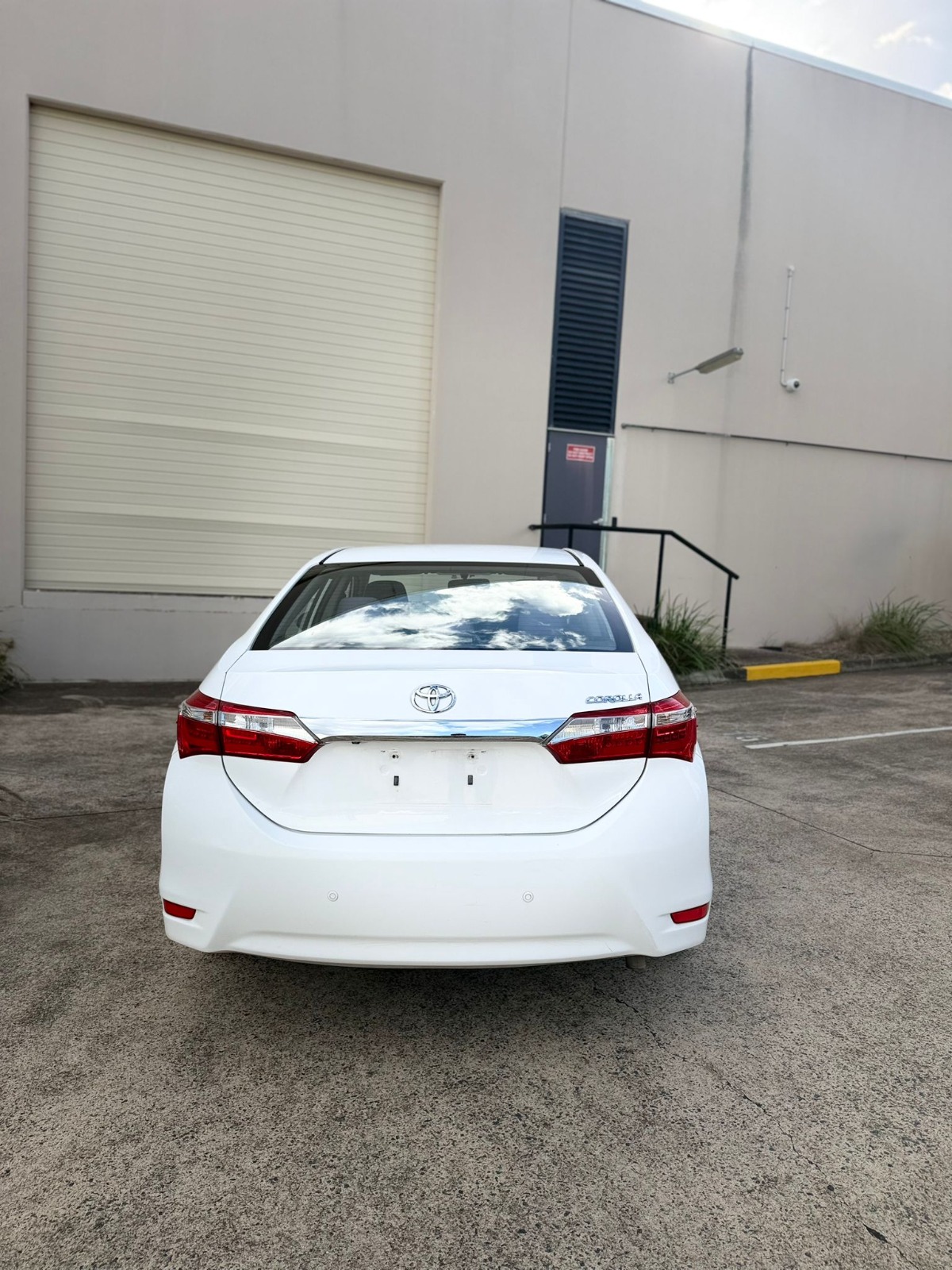 2015 Toyota Corolla Ascent Sedan in White.