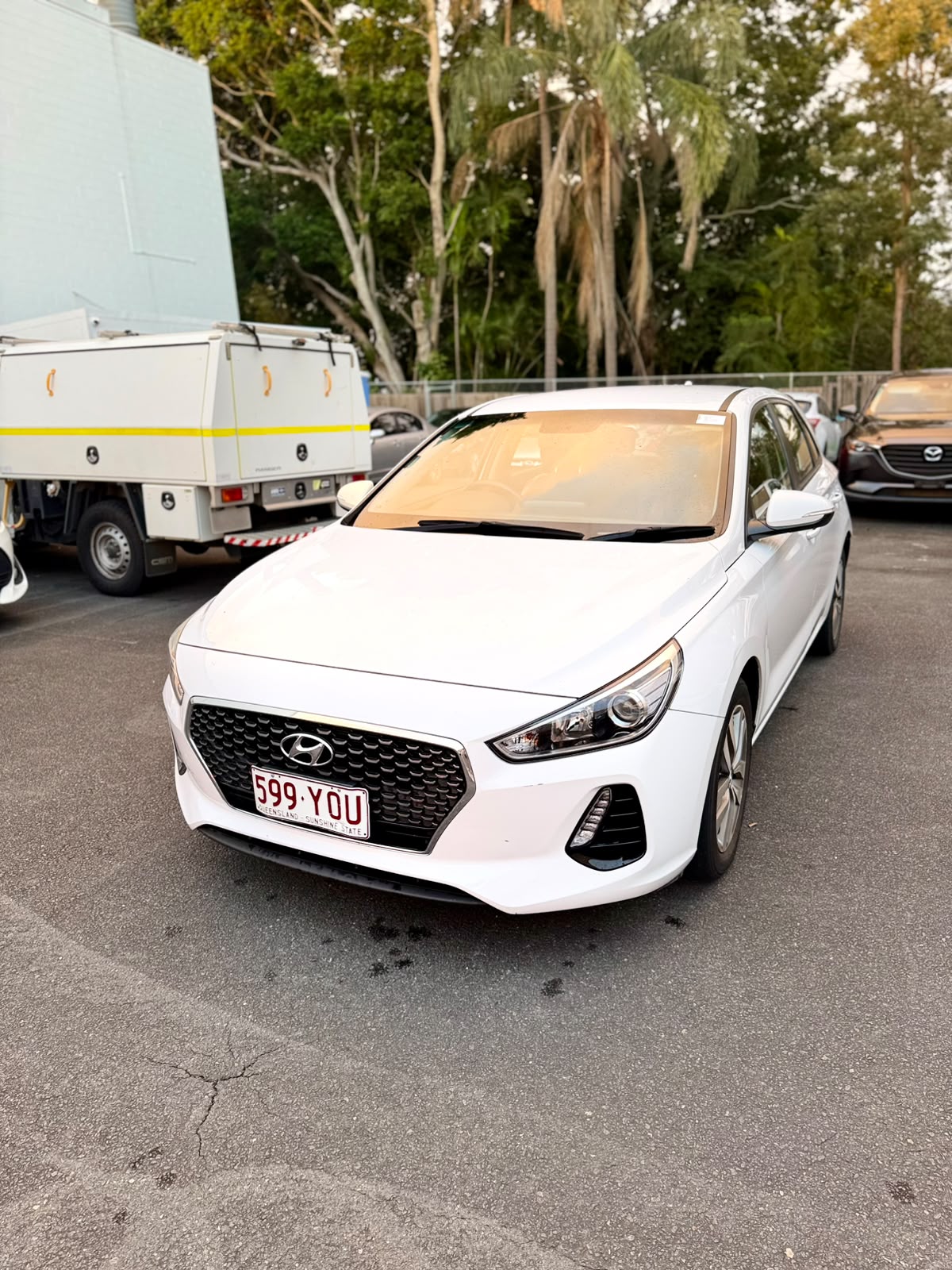 2018 Hyundai i30 Active PD2 MY18 Hatchback in White.