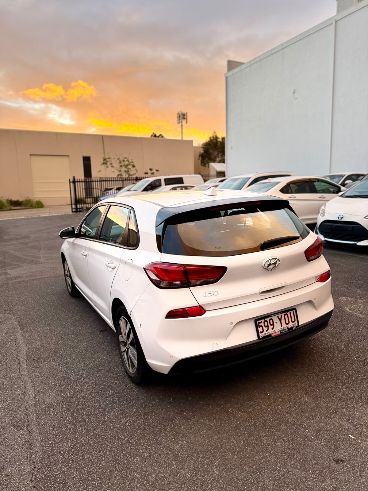 2018 Hyundai i30 Active PD2 MY18 Hatchback in White.