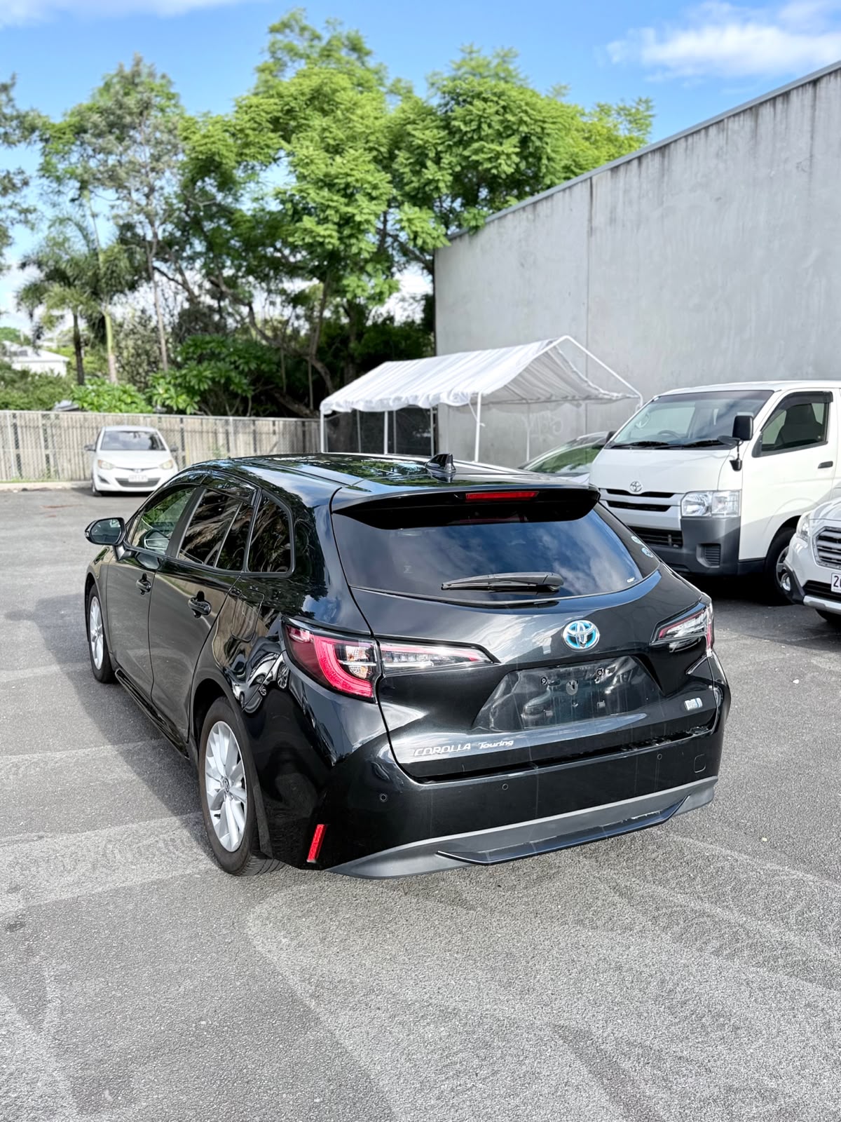 2020 Toyota Corolla Touring in Black.