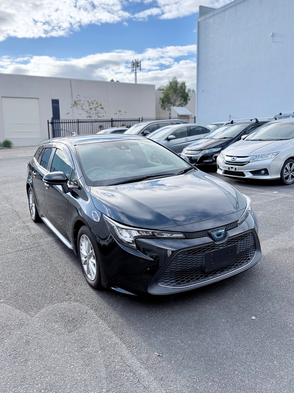 2020 Toyota Corolla Touring in Black.