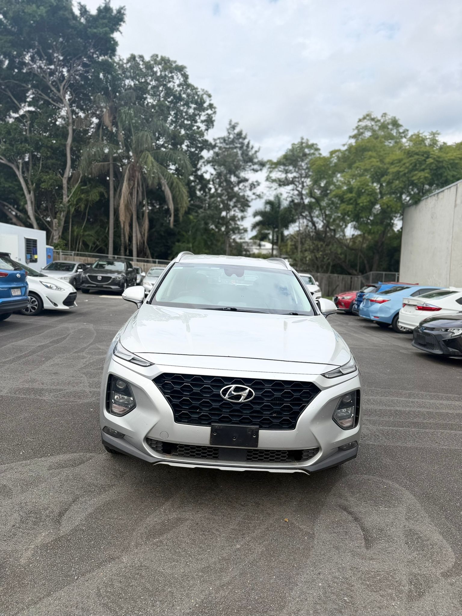 2020 Hyundai Santa Fe TM2 2.2D Active CRDi Station Wagon in Silver.