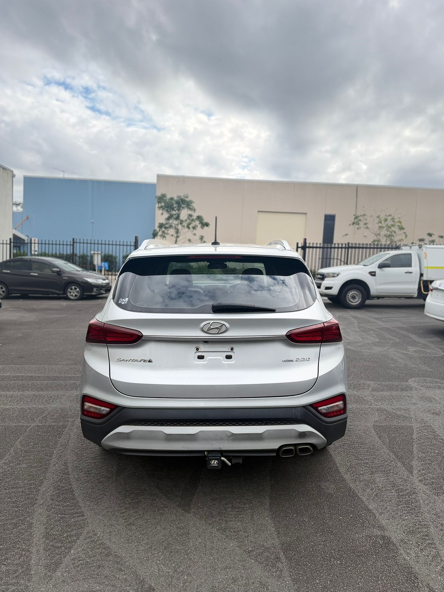 2020 Hyundai Santa Fe TM2 2.2D Active CRDi Station Wagon in Silver.