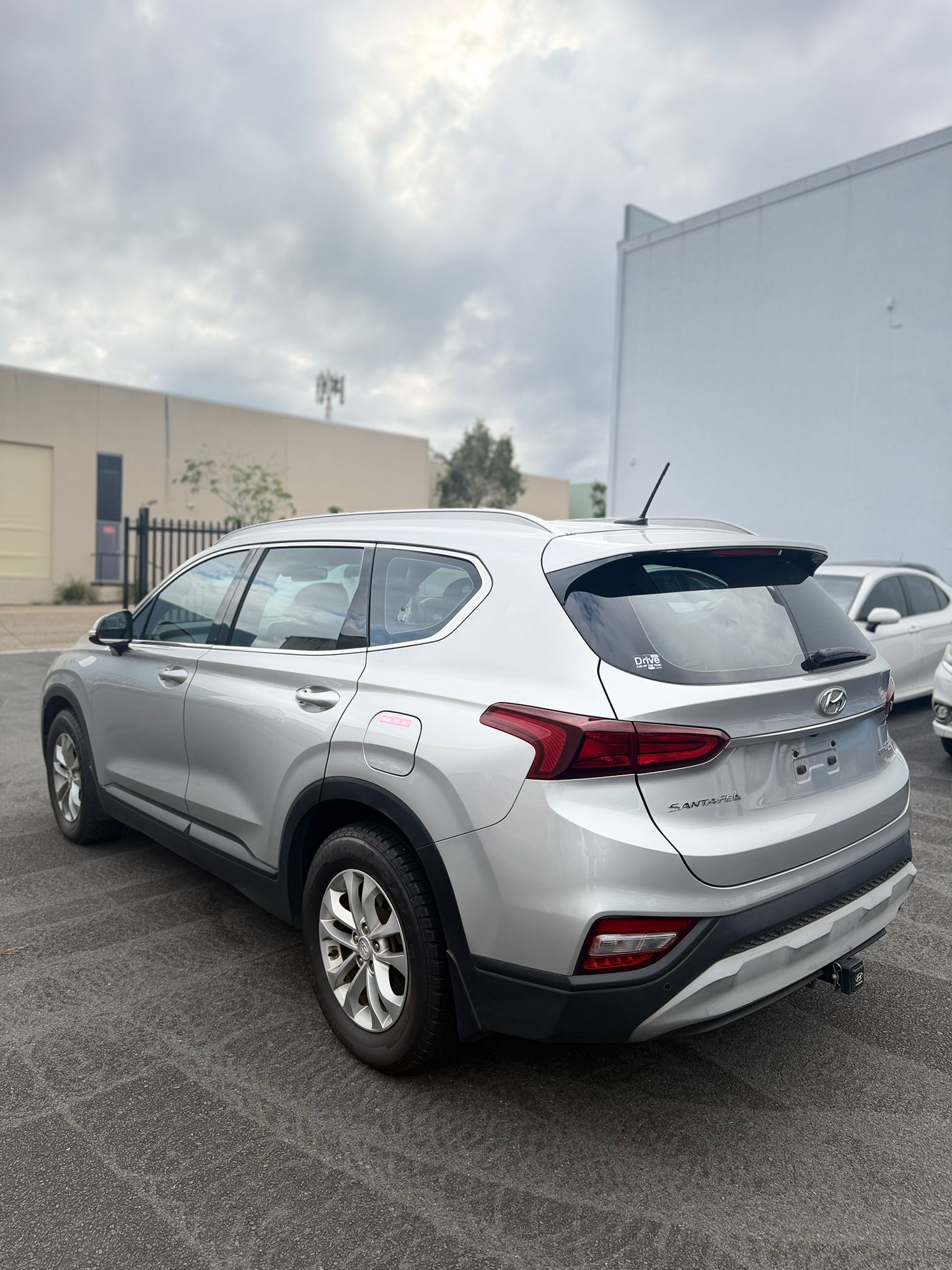 2020 Hyundai Santa Fe TM2 2.2D Active CRDi Station Wagon in Silver.