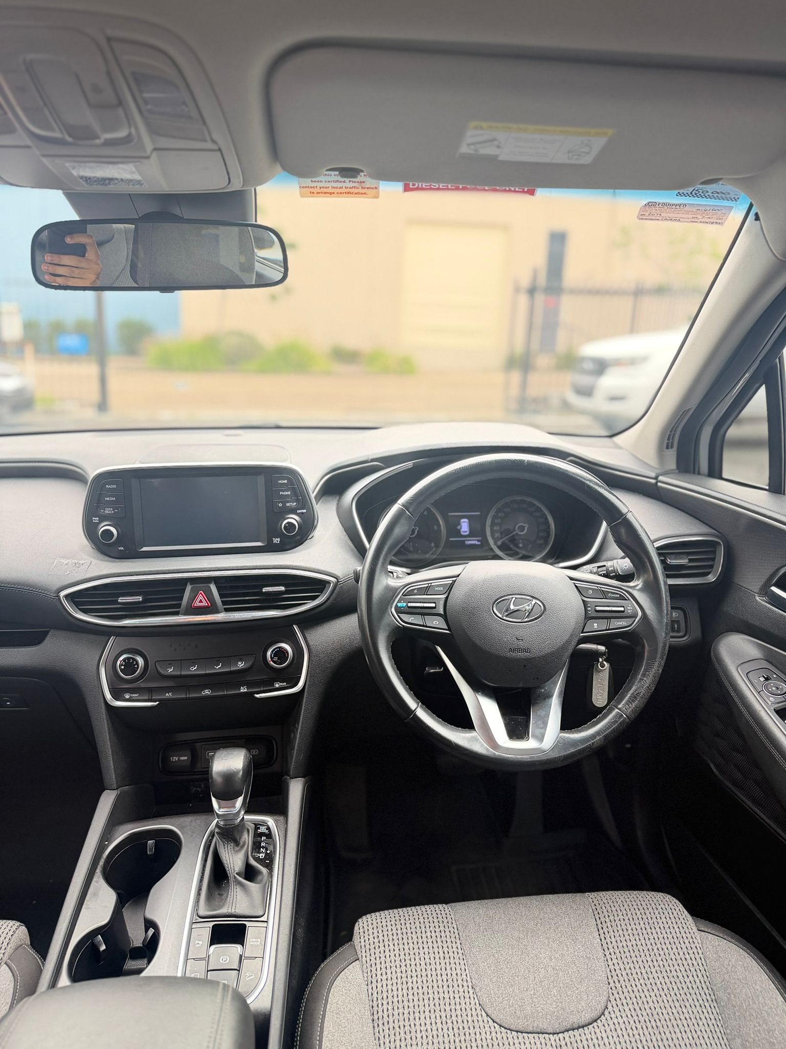 2020 Hyundai Santa Fe TM2 2.2D Active CRDi Station Wagon in Silver.