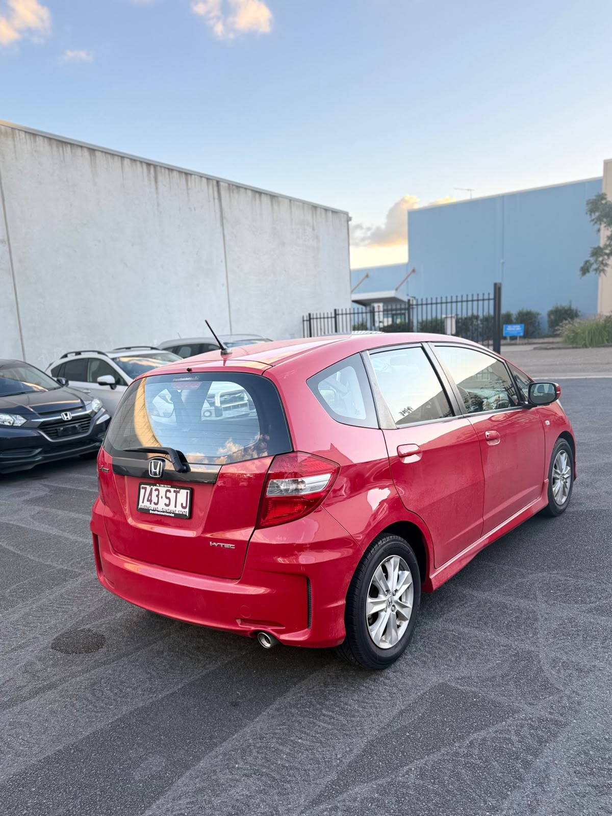 2012 Honda Jazz VTi GE MY12 Hatchback in Red.