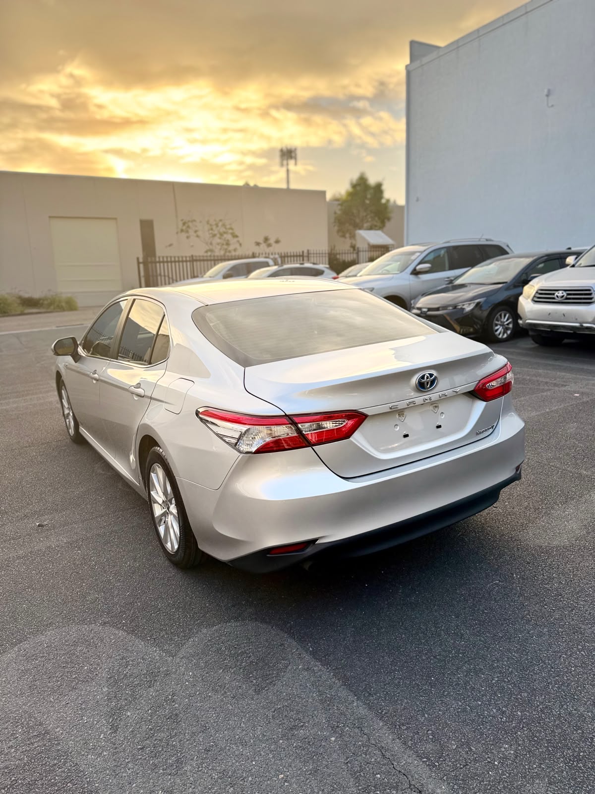 2020 Toyota Camry Ascent Hybrid Sedan in Silver.