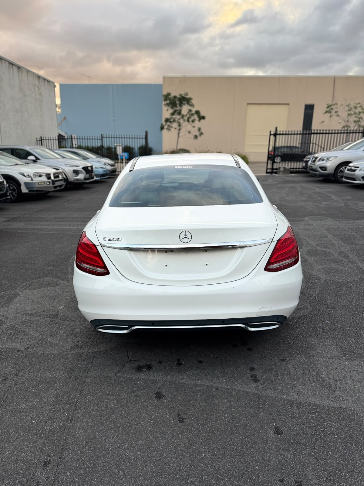 2014 Mercedes-Benz C-Class C200 W205 Sedan in White.