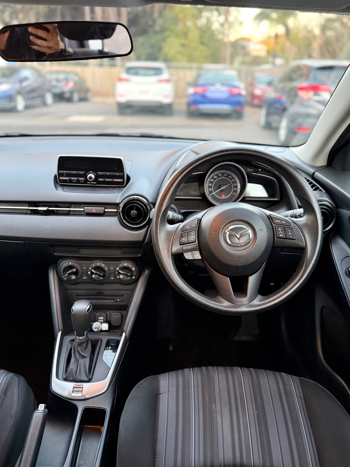 2016 Mazda 2 Neo DJ2HAA Hatchback in White.