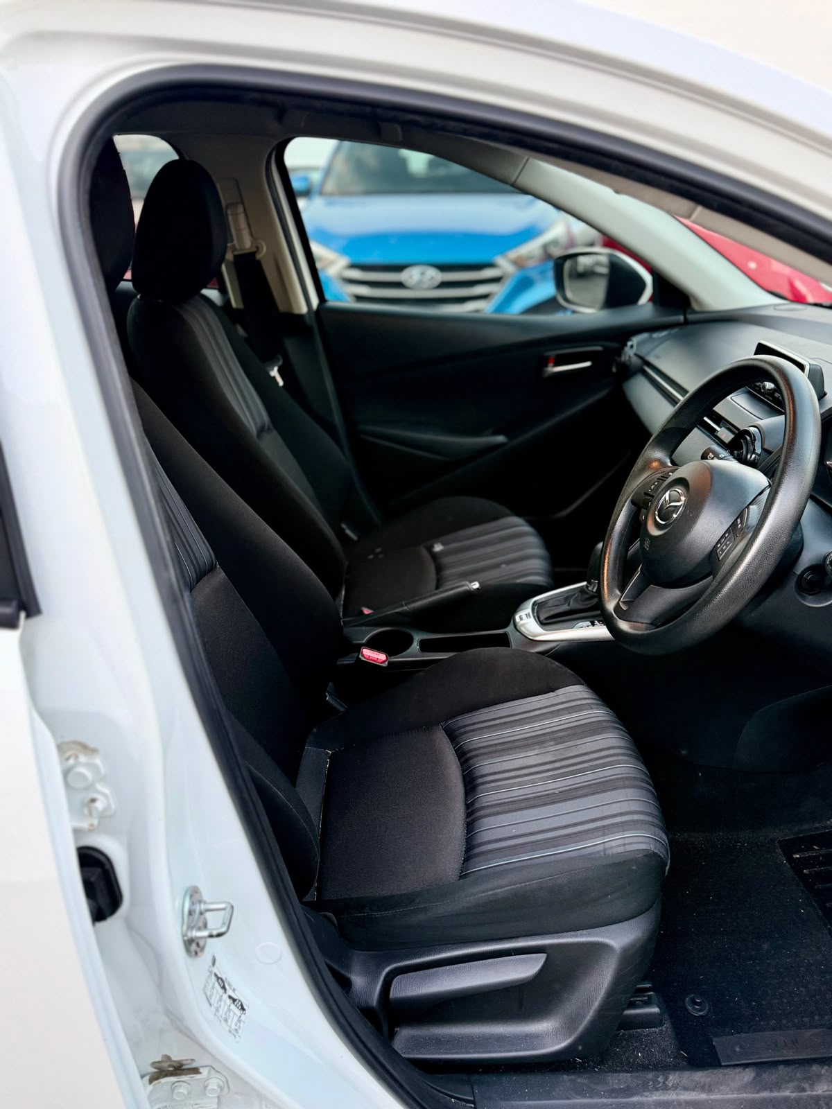 2016 Mazda 2 Neo DJ2HAA Hatchback in White.